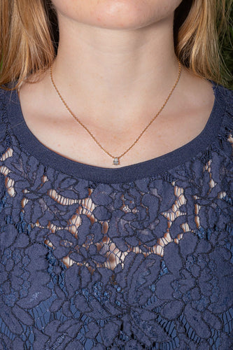 Collier Collier Solitaire Or rose Diamant 58 Facettes 4248224CN