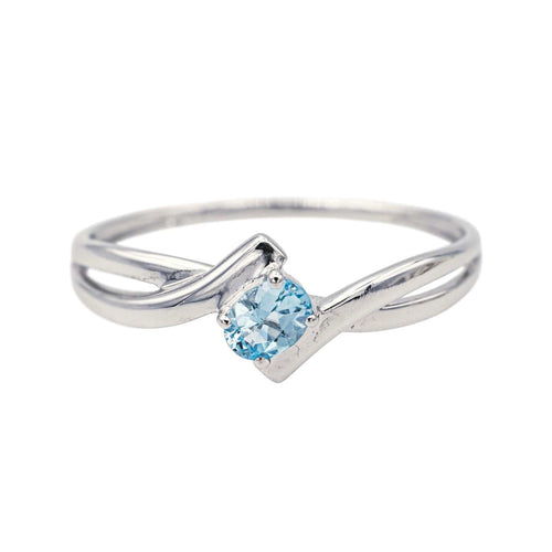 Bague 50 Bague Solitaire Or blanc Topaze 58 Facettes 4021229RV