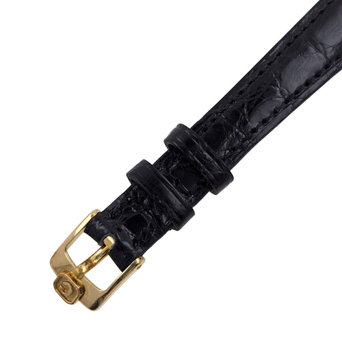 Montre Chopard Happy Diamonds Onyx Dial 18k Gold 10 Diamonds 5089 5 Cushion Coussin Jewelry 58 Facettes