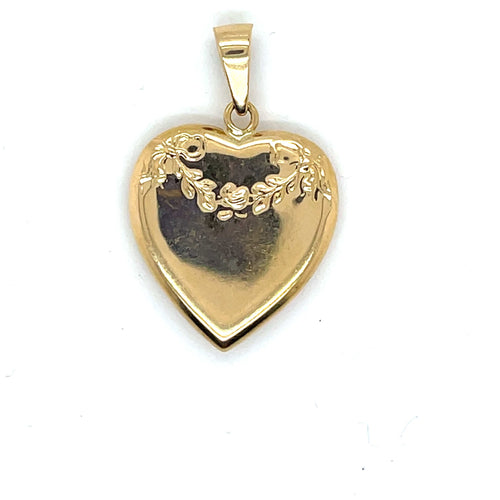 Pendentif Pendentif Porte-Photo Coeur or jaune 58 Facettes