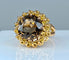 Bague 56 Bague en or jaune et topaze 58 Facettes AB318