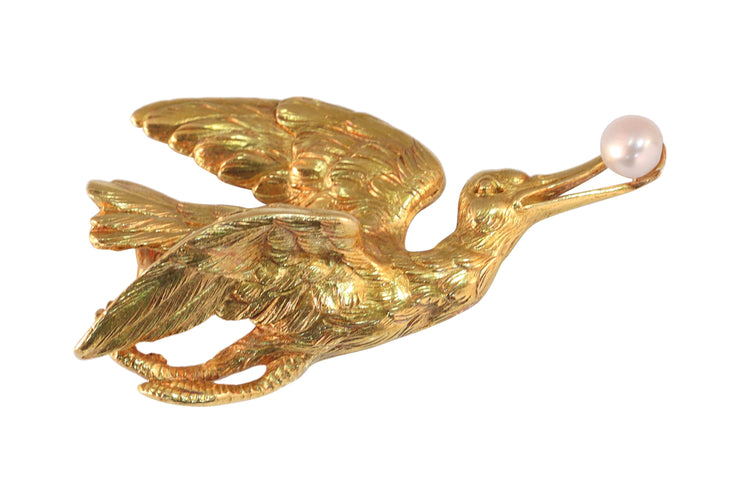 Elegance in flight: the Victorian stork brooch-pendant 