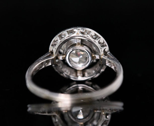 Bague Bague art déco solitaire platine diamant 58 Facettes