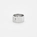 Bague 50 Bague ruban or blanc pavage diamants 58 Facettes