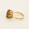 Bague 56 Bague en or jaune, citrine et saphirs 58 Facettes CAS0178