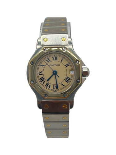 Montre Cartier Santos Octagon 28 mm / Révisée en 2025 / Excellent état 58 Facettes