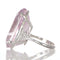 Bague 55 Bague en or blanc, kunzite, diamant 58 Facettes