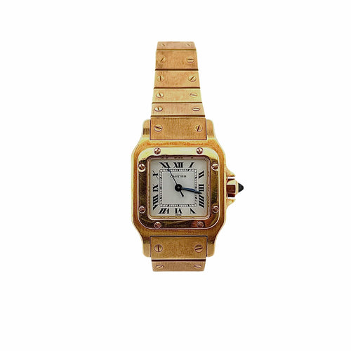 Montre Montre femme Cartier Santos en or 58 Facettes