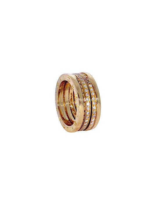 Bague 58 BULGARI - Bague B-Zero1 or jaune et diamants 58 Facettes