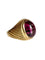 Bague 55 Bague en or jaune 18k et grenat 58 Facettes