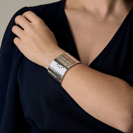 Bracelet Hermès - Eclipse - Manchette en argent 58 Facettes B250494