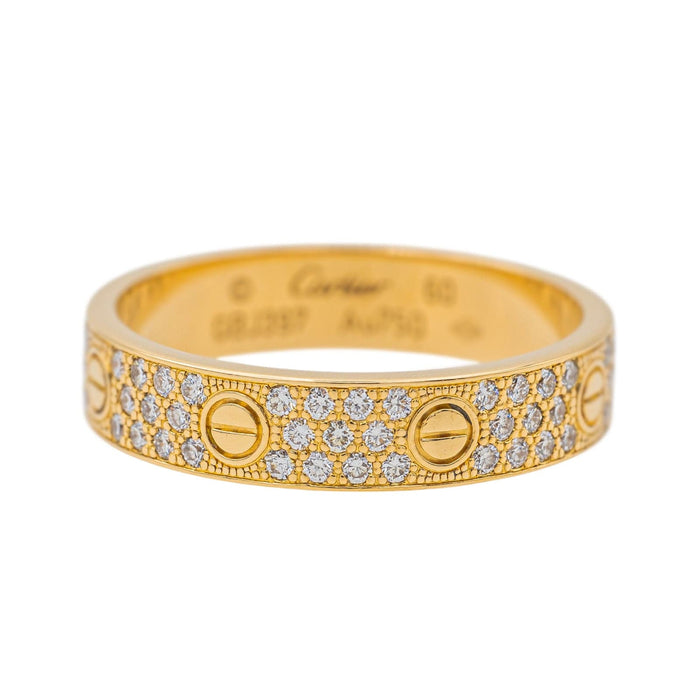 Bague 60 Cartier Bague Alliance Love Or jaune Diamant 58 Facettes 3796236RV