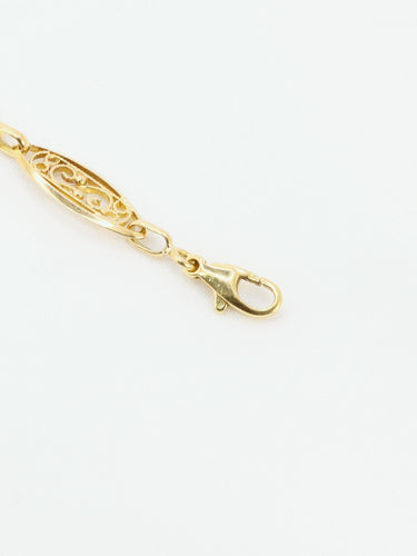 Bracelet Bracelet chaîne maille filigrane or jaune 58 Facettes 1152.1