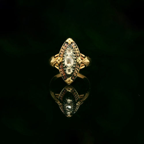 Néo gothique diamond ring 58 Facettes