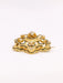 Broche Broche ancienne or jaune email noir diamant taille ancienne 58 Facettes J611