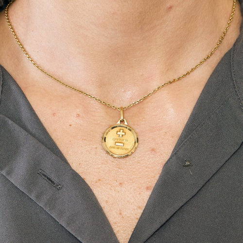 Pendentif AUGIS - Médaille d'Amour - Or jaune 58 Facettes LEN1402