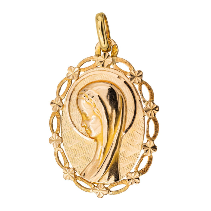 Yellow Gold Religious Pendant