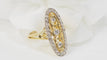 Bague 59.5 Bague marquise en or bicolore et diamants 58 Facettes 33010