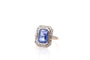 Bague 54.5 Bague saphir de 6,45cts et diamants 58 Facettes 26874-26656