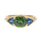 Bague 48 Bague Trilogie Or jaune Saphir vert 58 Facettes 3757182RV