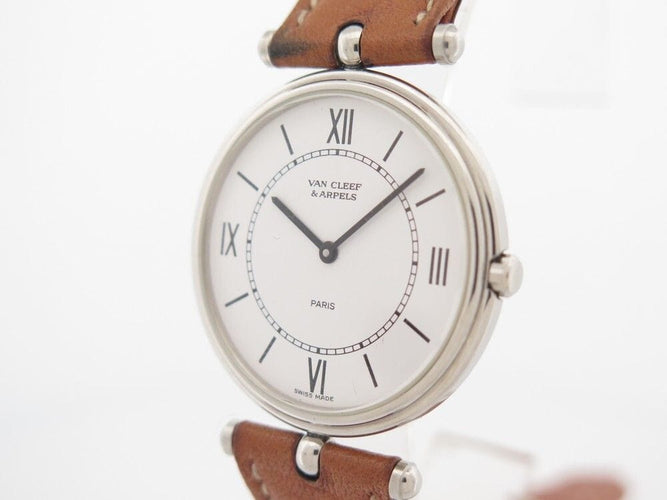 Montre vintage montre VAN CLEEF & ARPELS la collection quartz acier 58 Facettes 259695