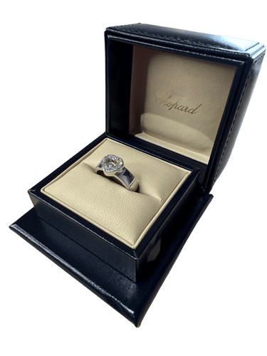 Bague Chopard - Bague Happy Diamond Or blanc et Diamant 58 Facettes 1.0000278/2