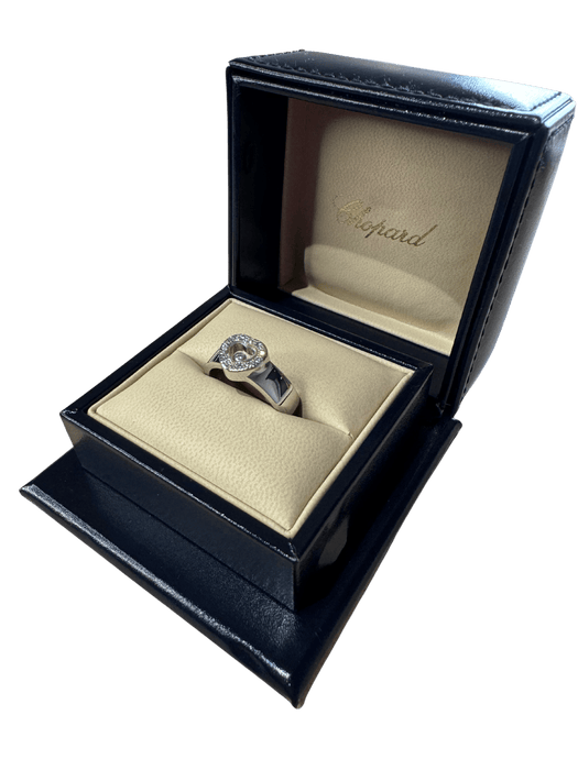 Bague Chopard - Bague Happy Diamond Or blanc et Diamant 58 Facettes 1.0000278/2