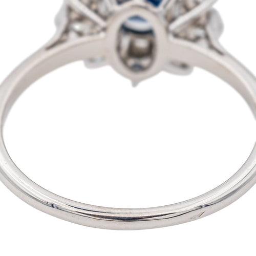 Bague 55.5 Bague Pompadour Or blanc Saphir 58 Facettes 3655104CN