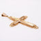 Pendentif Croix arabesques or rose 58 Facettes CVP112