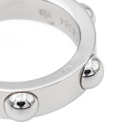 Bague 50 Louis Vuitton Bague Clous Or blanc 58 Facettes 3126993CN