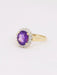 Bague Bague marguerite améthyste ovale diamants 58 Facettes J607