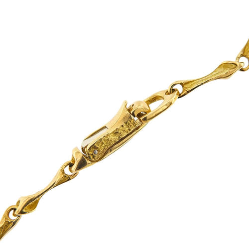 Collier Collier feuille or jaune 58 Facettes 34514