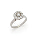 Bague Bague Marguerite Diamants Or Gris 18 Carats 58 Facettes BD199