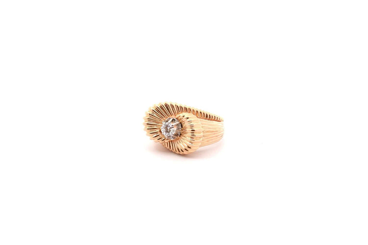 Bague 54 Bague vintage diamant en or 18k 58 Facettes 26548