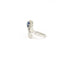 Bague Bague en or blanc avec saphir et diamants 58 Facettes