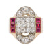 Bague 52 Bague Tank Or jaune Diamant 58 Facettes 3675695CN