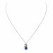 Collier Collier Or blanc Saphir 58 Facettes 3290287CN