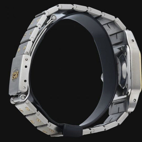 Montre Cartier Montre Santos Dame Or Jaune 18K Et Acier 58 Facettes MT42450