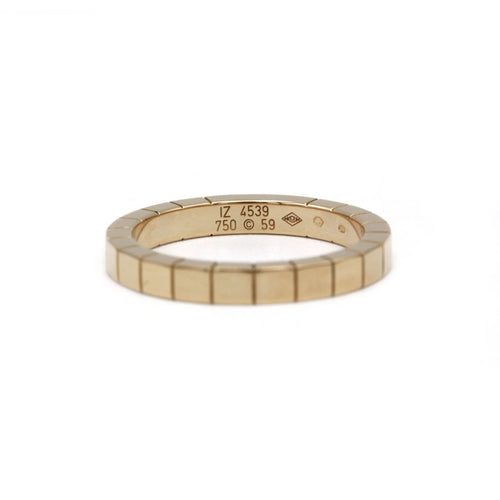 Bague 59 CARTIER - alliance lanière or jaune 58 Facettes 240225R