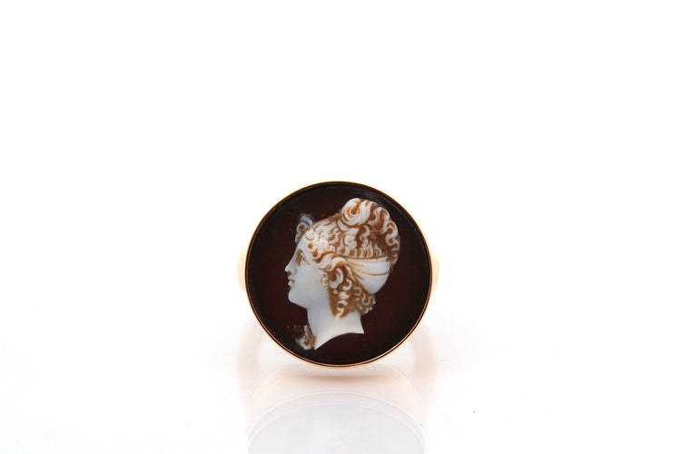Bague 58.5 Bague vintage camée en or 18k 58 Facettes 27623