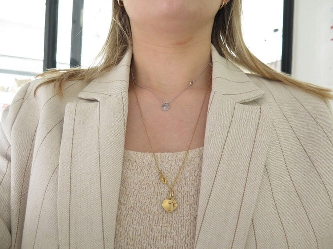 Collier collier FRED pretty woman xs en or blanc et diamant 58 Facettes 259314