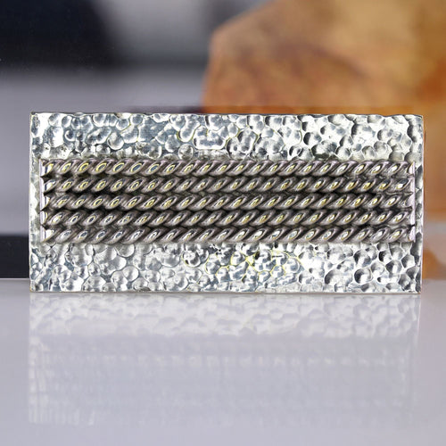 Broșă în Argint dreptunghiular