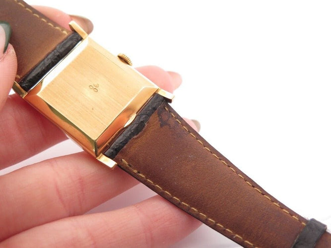 Montre vintage montre PATEK PHILIPPE carre or jaune mecanique 37 mm 58 Facettes 258852