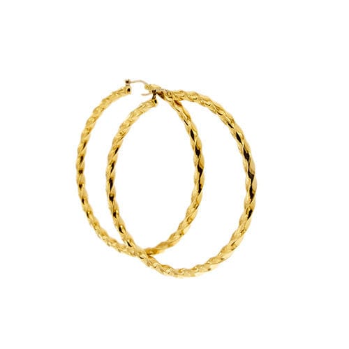 Boucles d'oreilles Grandes boucles d'oreilles créoles 58 Facettes 37640