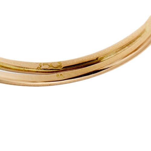 Bague Bague en or rouge avec aigue-marine 58 Facettes 28613