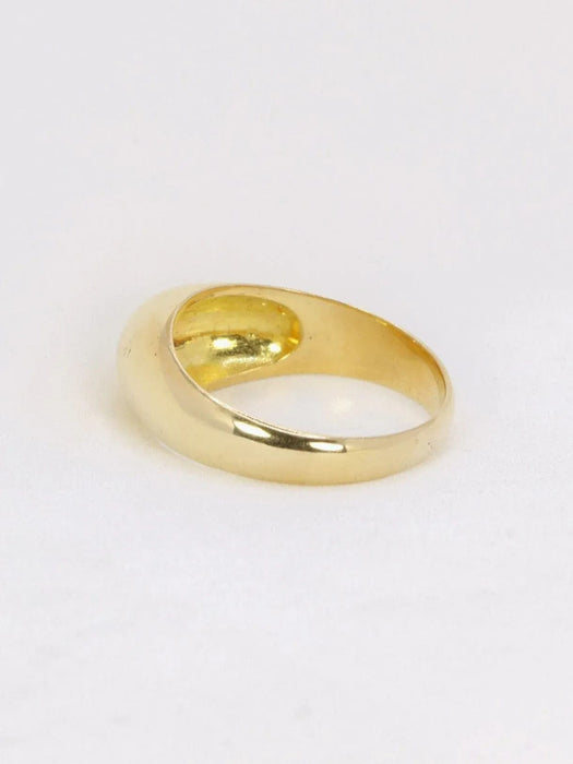 Bague 56.5 Bague jonc or jaune diamant 0,20 ct 58 Facettes J150