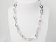 Collier Collier maille ovale en or blanc 58 Facettes 23426