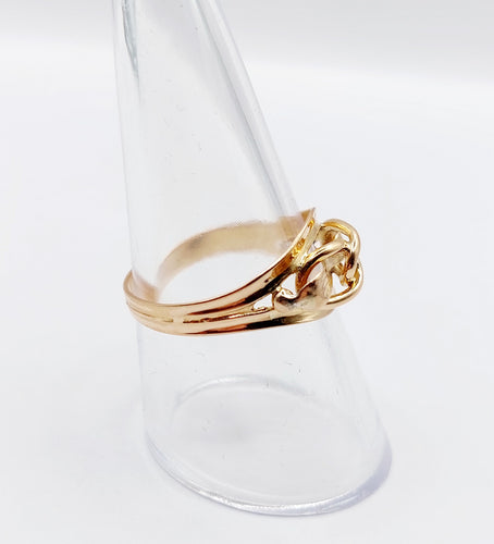 Anel Anel de sinete vitoriano nó infinito em ouro rosa 18k 