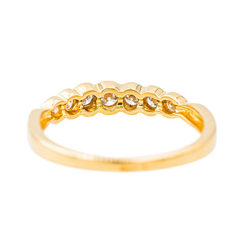 Bague 51.5 Bague Demi-alliance Or jaune Diamant 58 Facettes 3634779CN