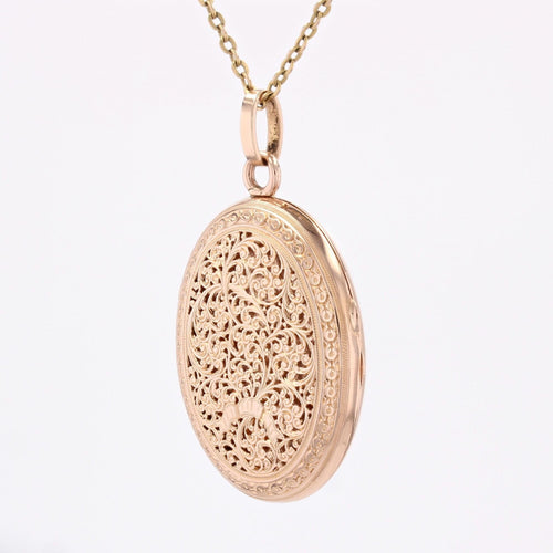 Pendentif Pendentif médaillon ancien or rose repercé 58 Facettes 25-111